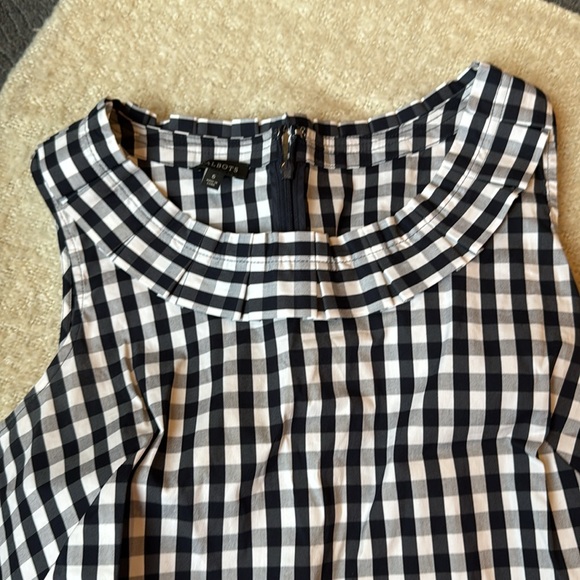 Perfect condition. Talbots black and white gingham print. - Picture 2 of 5